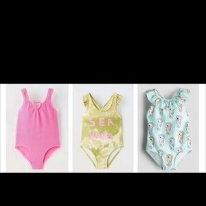 Three swimsuits toddler